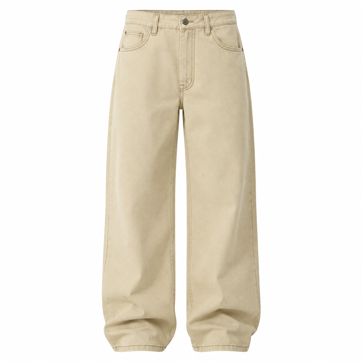 ALEXANDRE Men's Vintage Sand Pablo Baggy Loose Fit Jeans