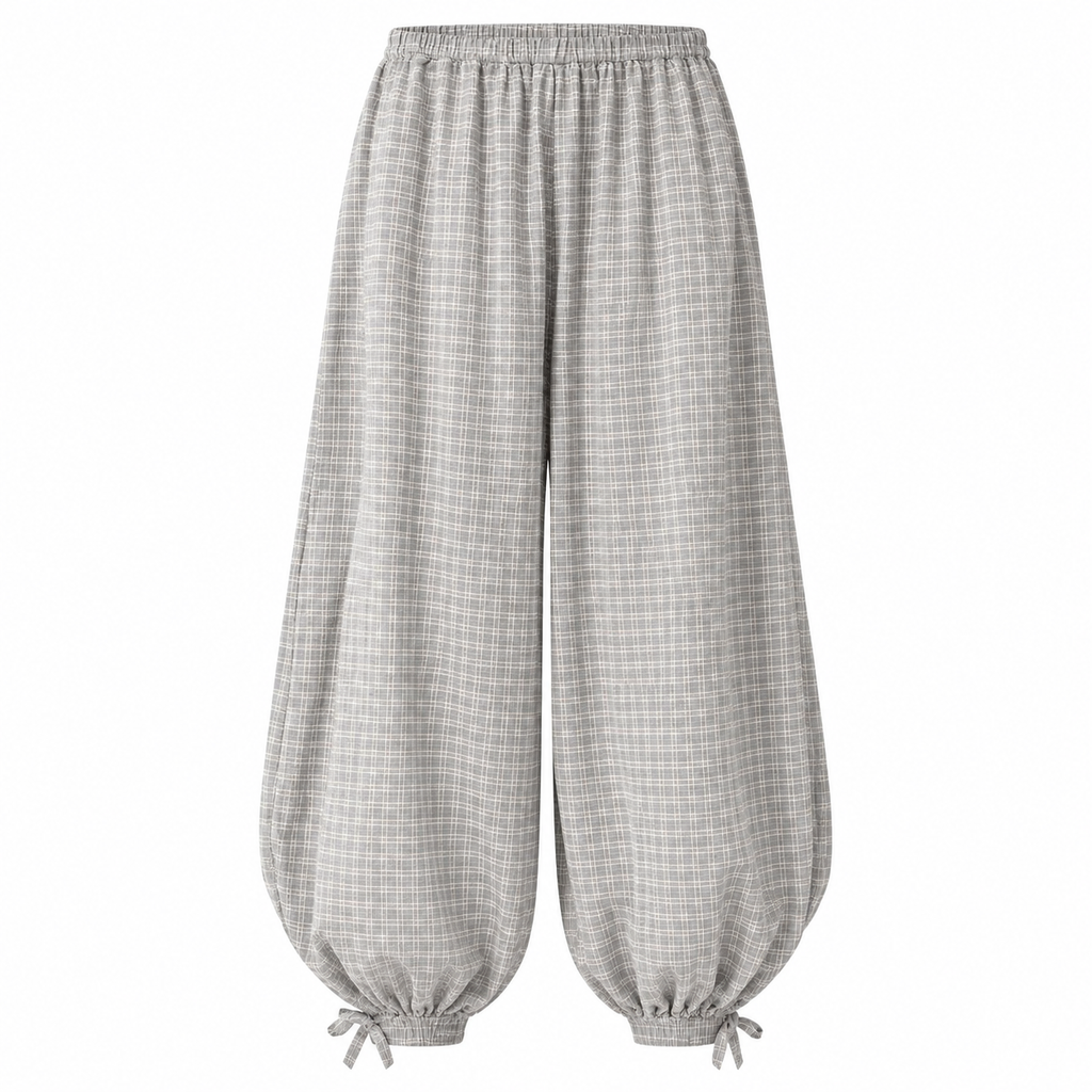 ÉLODIE Women's Silver Birch Lyana Wide Leg Balloon Pants