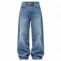 Lucien Relaxed Wide Leg Denim Jeans