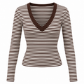 Sienna Striped V-Neck Top