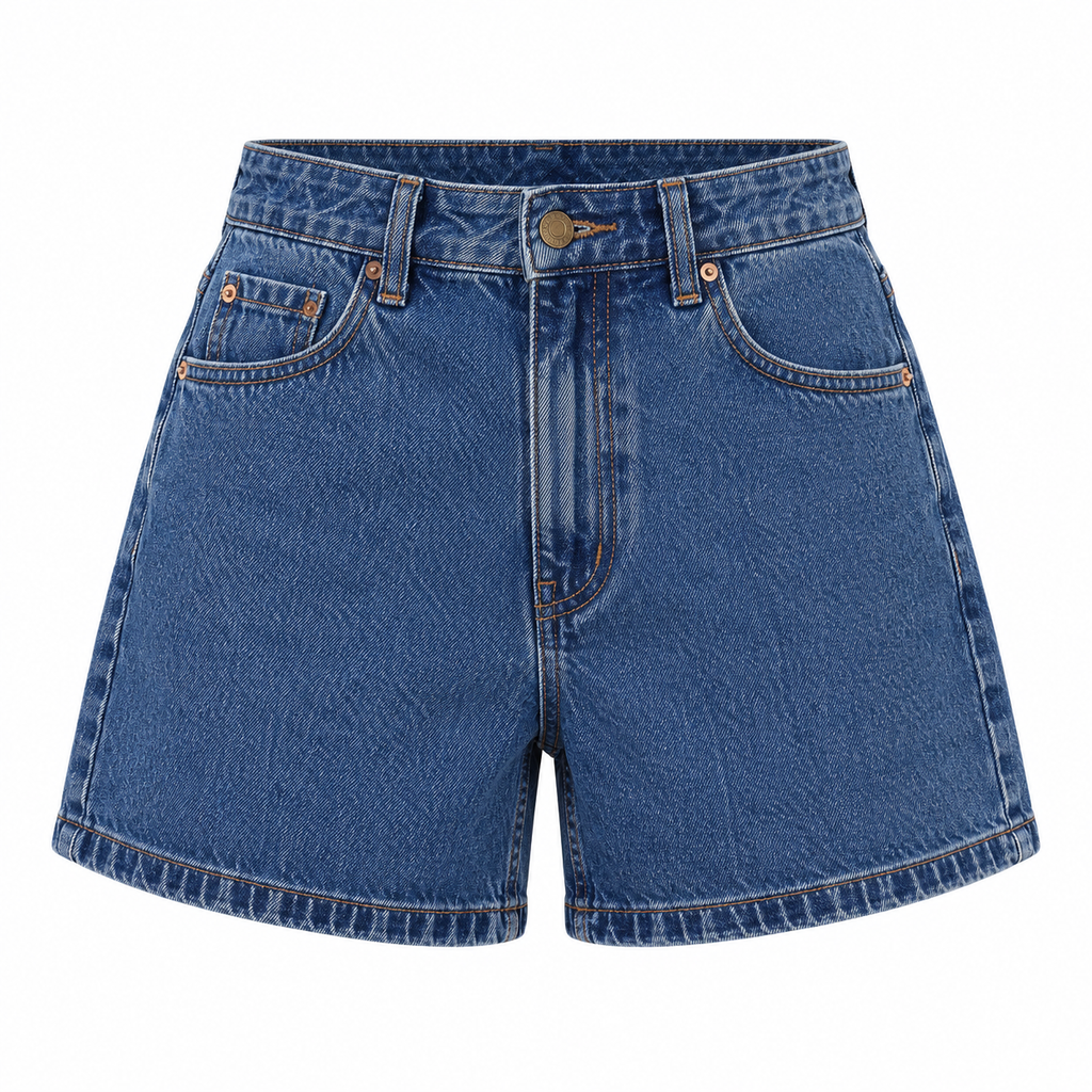 FLORA Women's Double Rinsed Blue Koko Denim Shorts