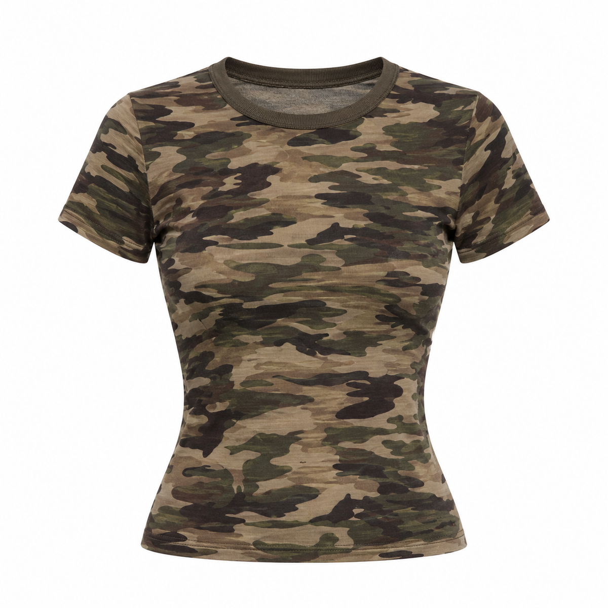 VALENTIN Women's Camo Green Clubhouse Relaxed Graphic Tee