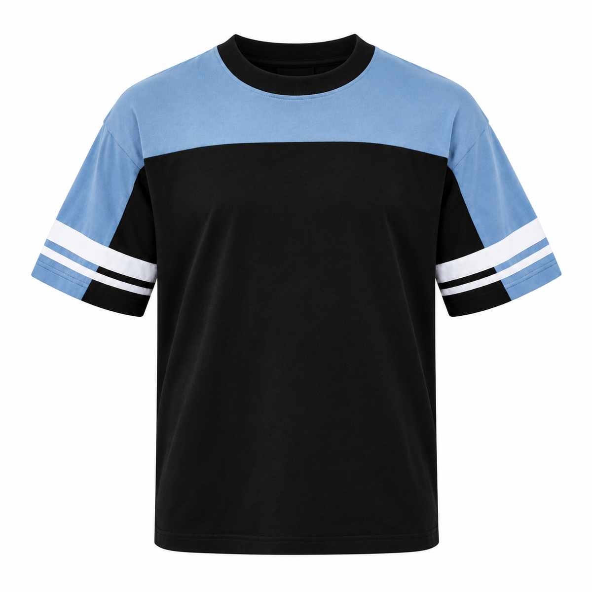 ALEXANDRE Men's Black Blue Origin Graphic Vintage Boxy Tee