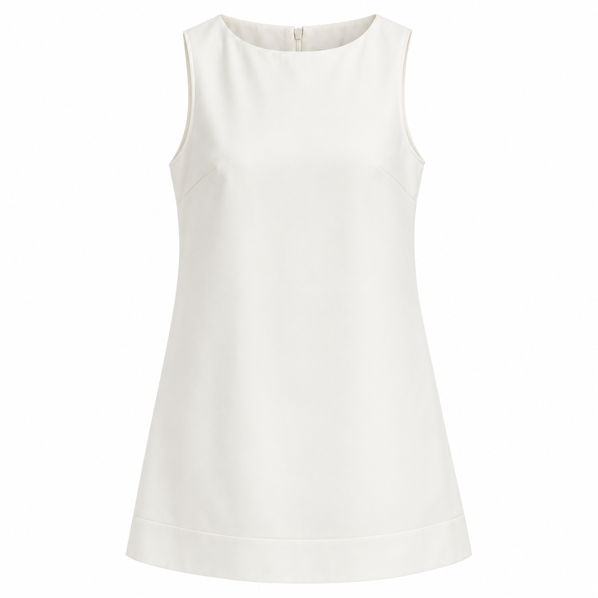 FLORA Women's Cream Fairfax Tie Front Puff Sleeve Mini Dress