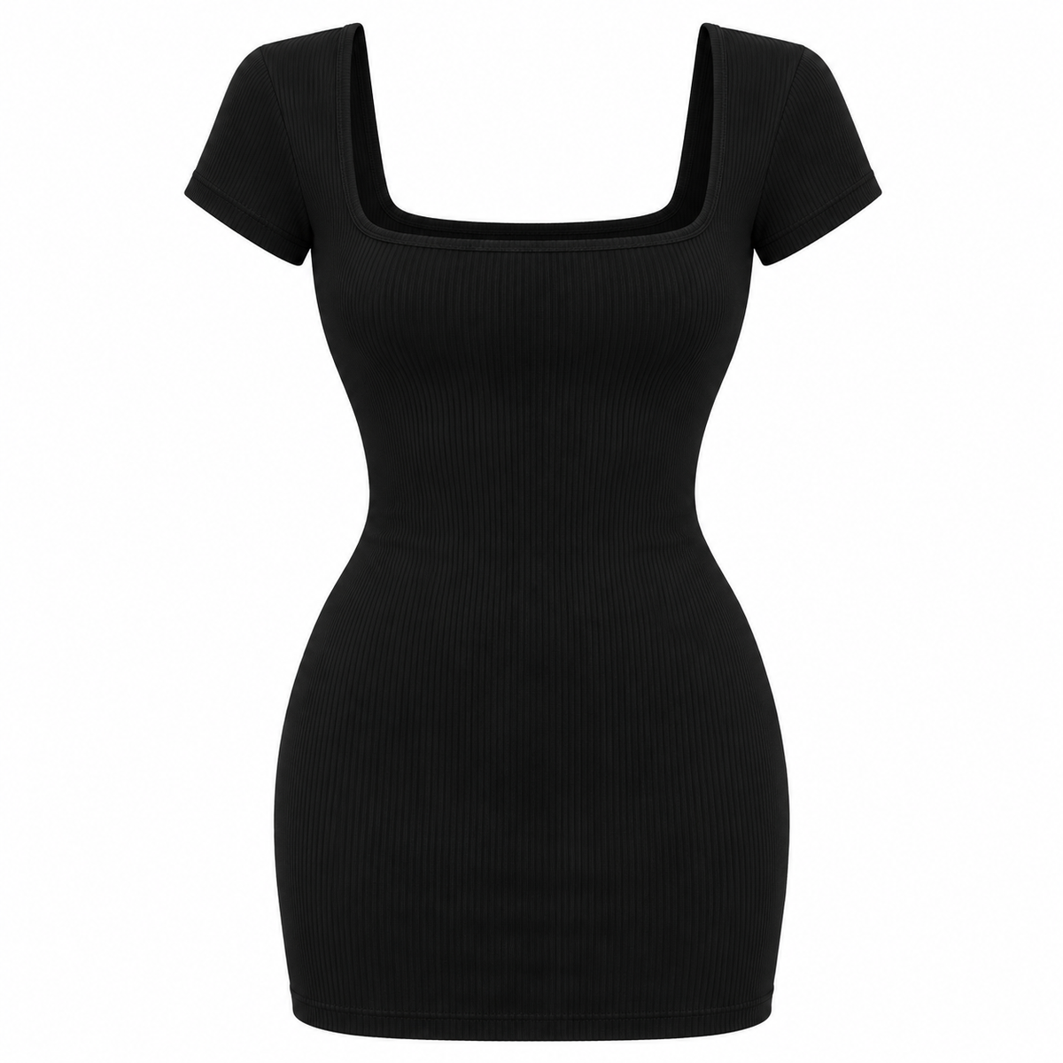 VALENTINA Women's Black Seersucker Strapless Mini Tube Dress