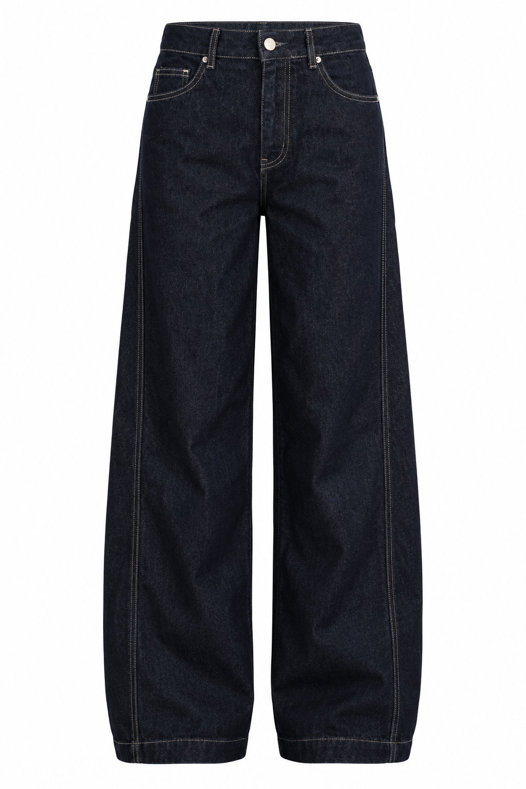 IMOGEN Women's Dark Indigo High Rise Wide Leg Denim Jeans