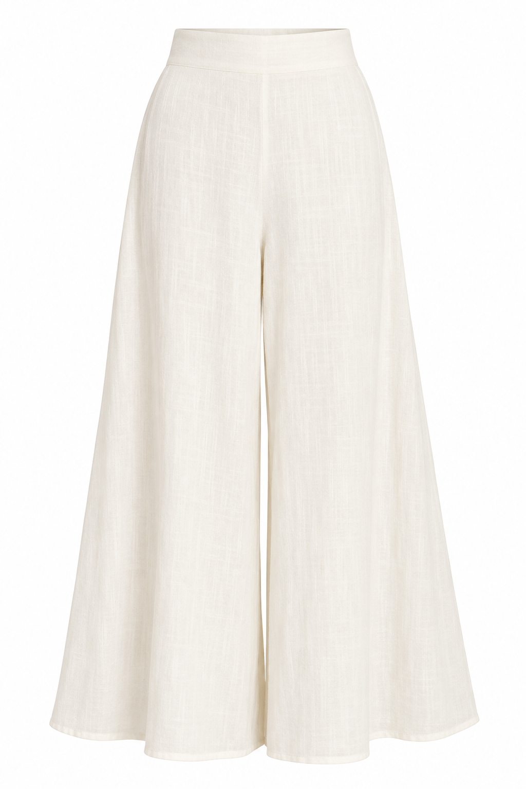 ADELAIDE Women's White Popover Wide Leg Sleeveless Jumpsuit