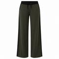 AMÉLIE Women's Thyme Green Emery Ribbed Knit Flare Pants