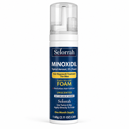 Minoxidil hair growth foam