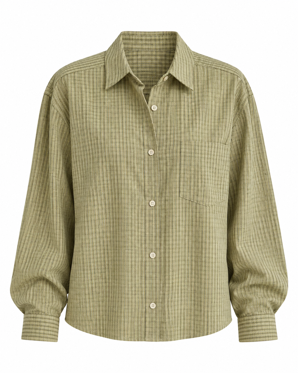 ISADORA Women's Earth Plaid Notting Hill Oversized Button Up Shirt