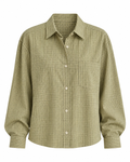 ISADORA Women's Earth Plaid Notting Hill Oversized Button Up Shirt