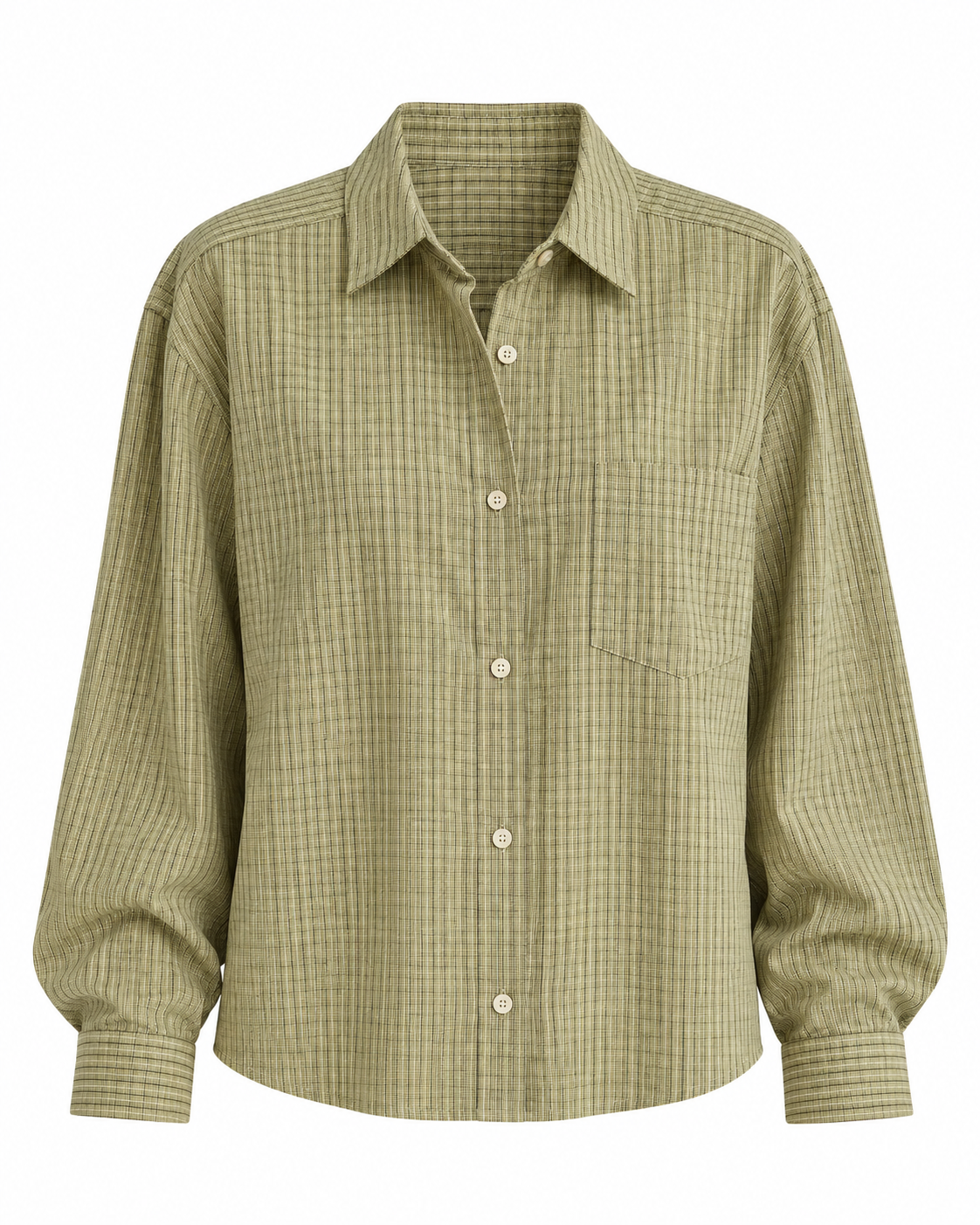 ISADORA Women's Earth Plaid Notting Hill Oversized Button Up Shirt