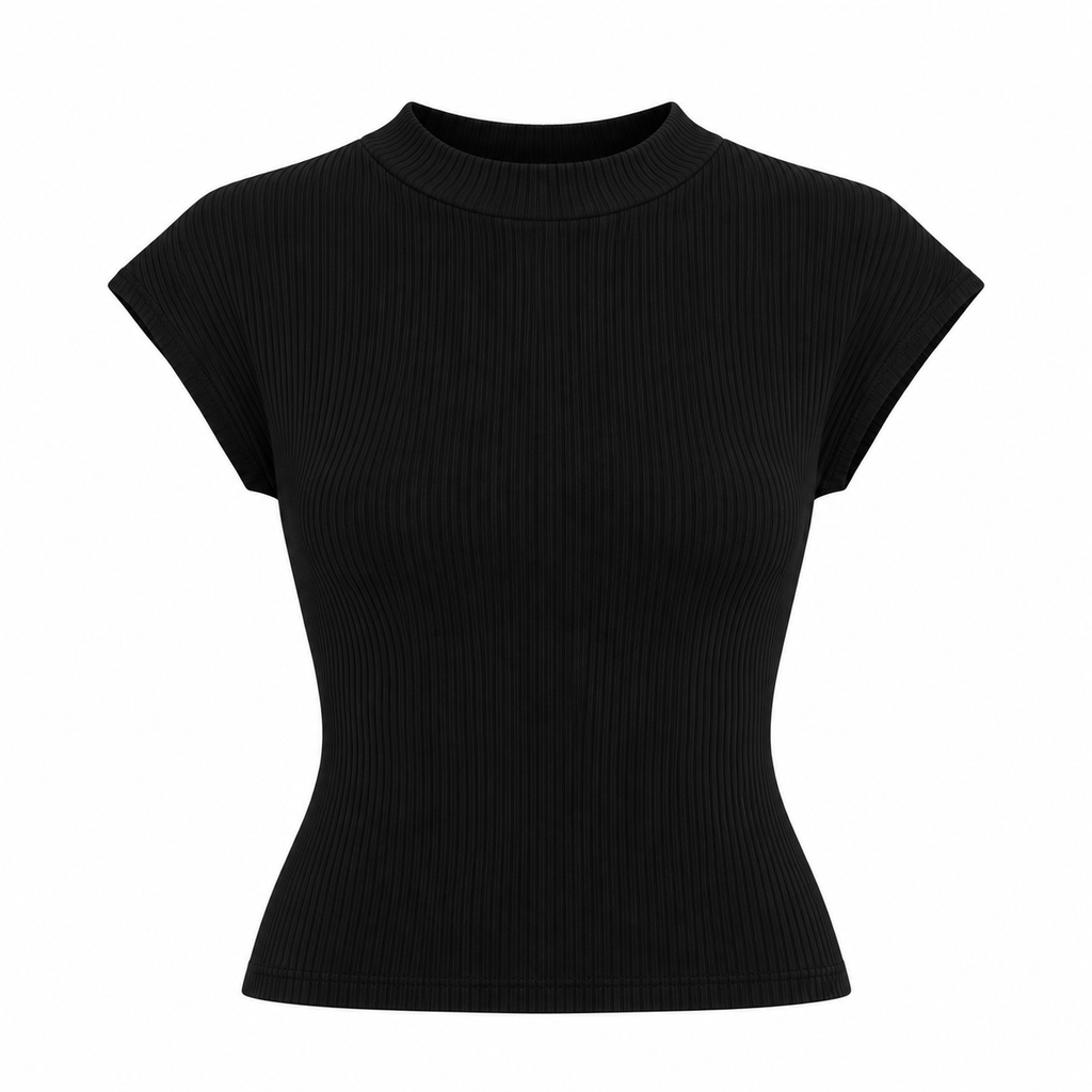 AMÉLIE Women's Black Seersucker Strapless Textured Crop Top