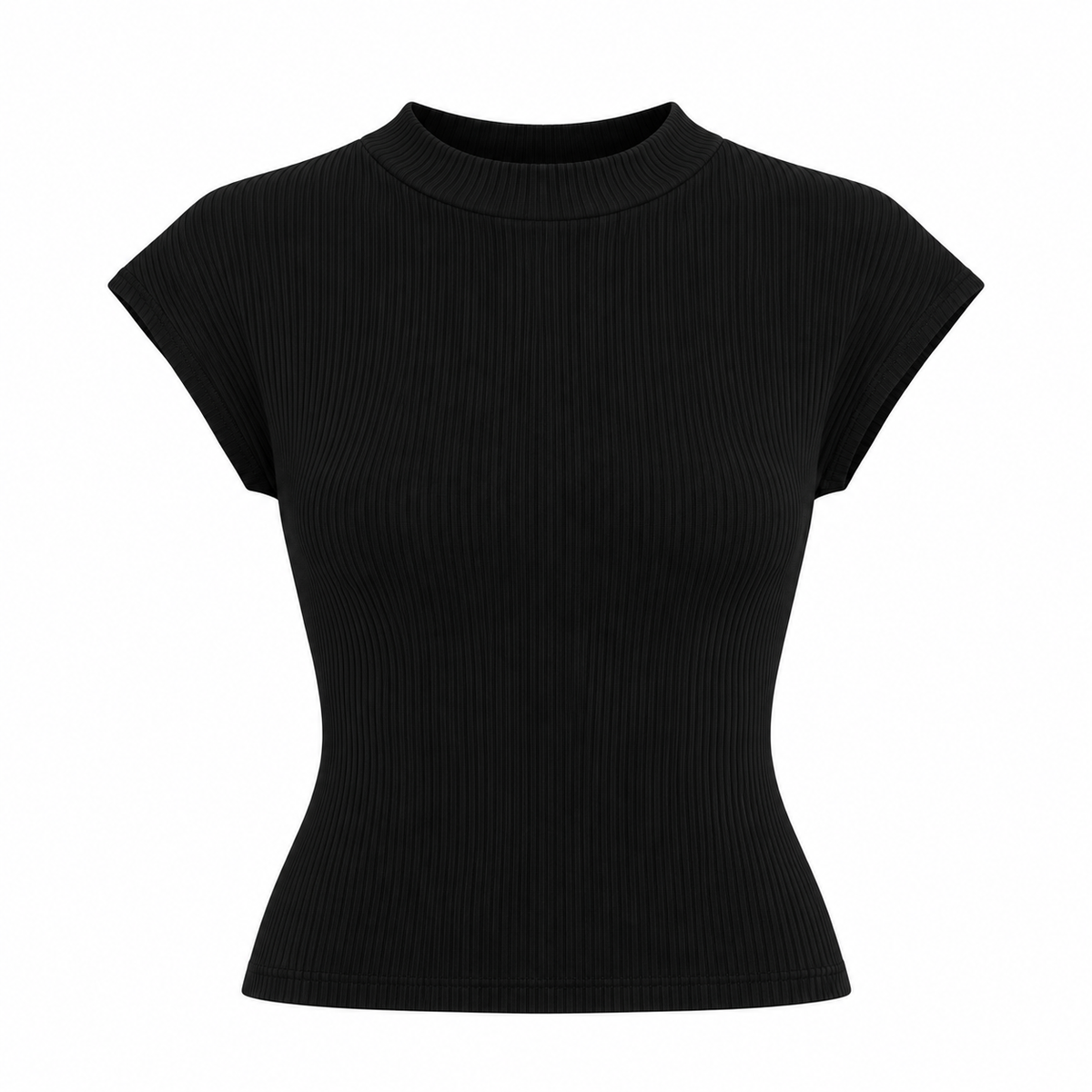 AMÉLIE Women's Black Seersucker Strapless Textured Crop Top