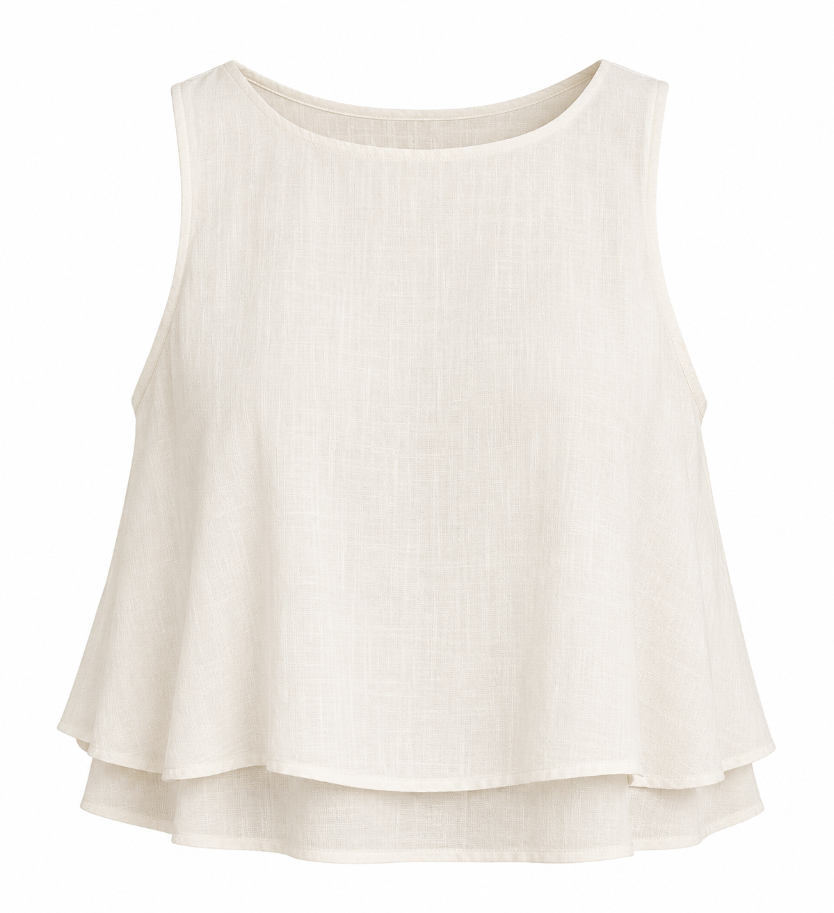 ADELAIDE Women's White Popover Wide Leg Sleeveless Jumpsuit