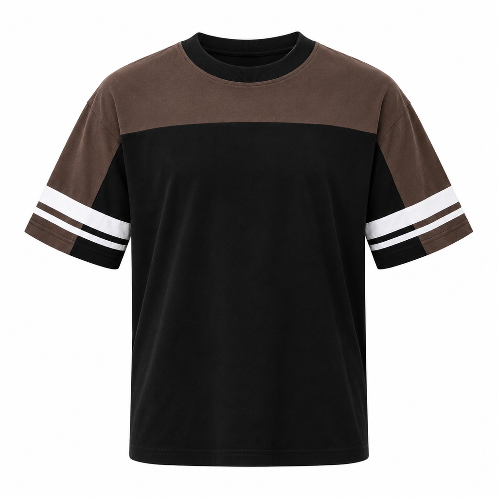 ALEXANDRE Men's Black Blue Origin Graphic Vintage Boxy Tee