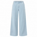 VALENTINA Women's Light Blue Martu Chambray Wide Leg Pants