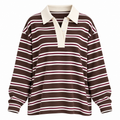 Vivienne Striped Oversized Collared Sweater