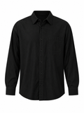 ALEXANDRE Men's Black Hemp Thrills Oversized Long Sleeve Shirt