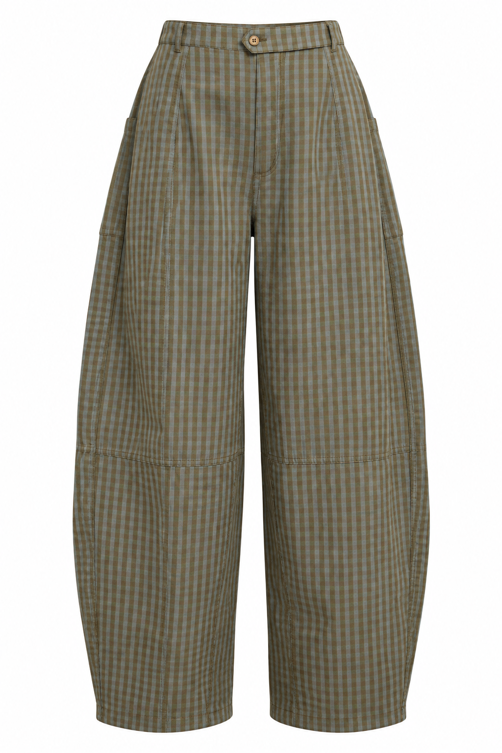 FLORA Women's Tourmaline Check Lowen High Waist Straight Trousers