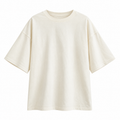 VALENTIN Men's Cream Hudson Relaxed Fit Crew Neck Tee