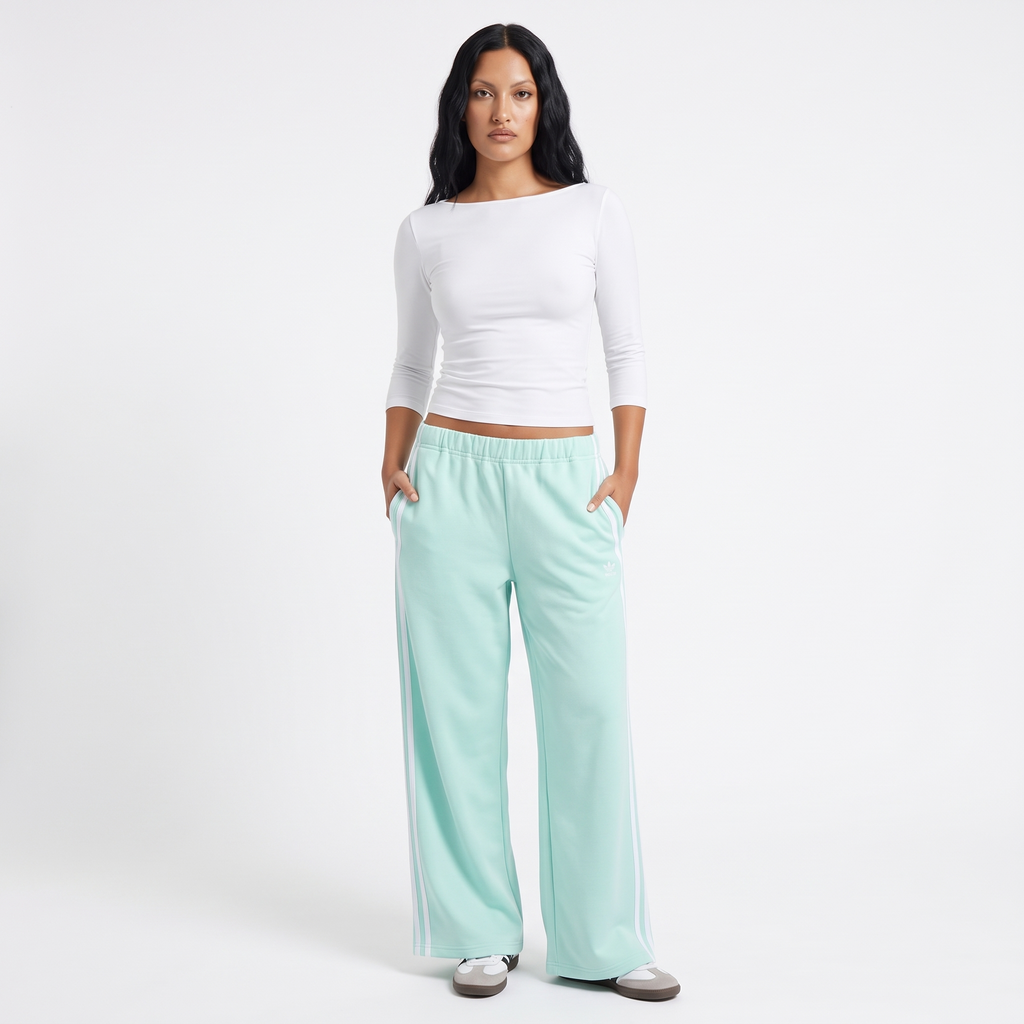 ISADORA Women's Rose Pink Wamino Low Rise Flared Trousers