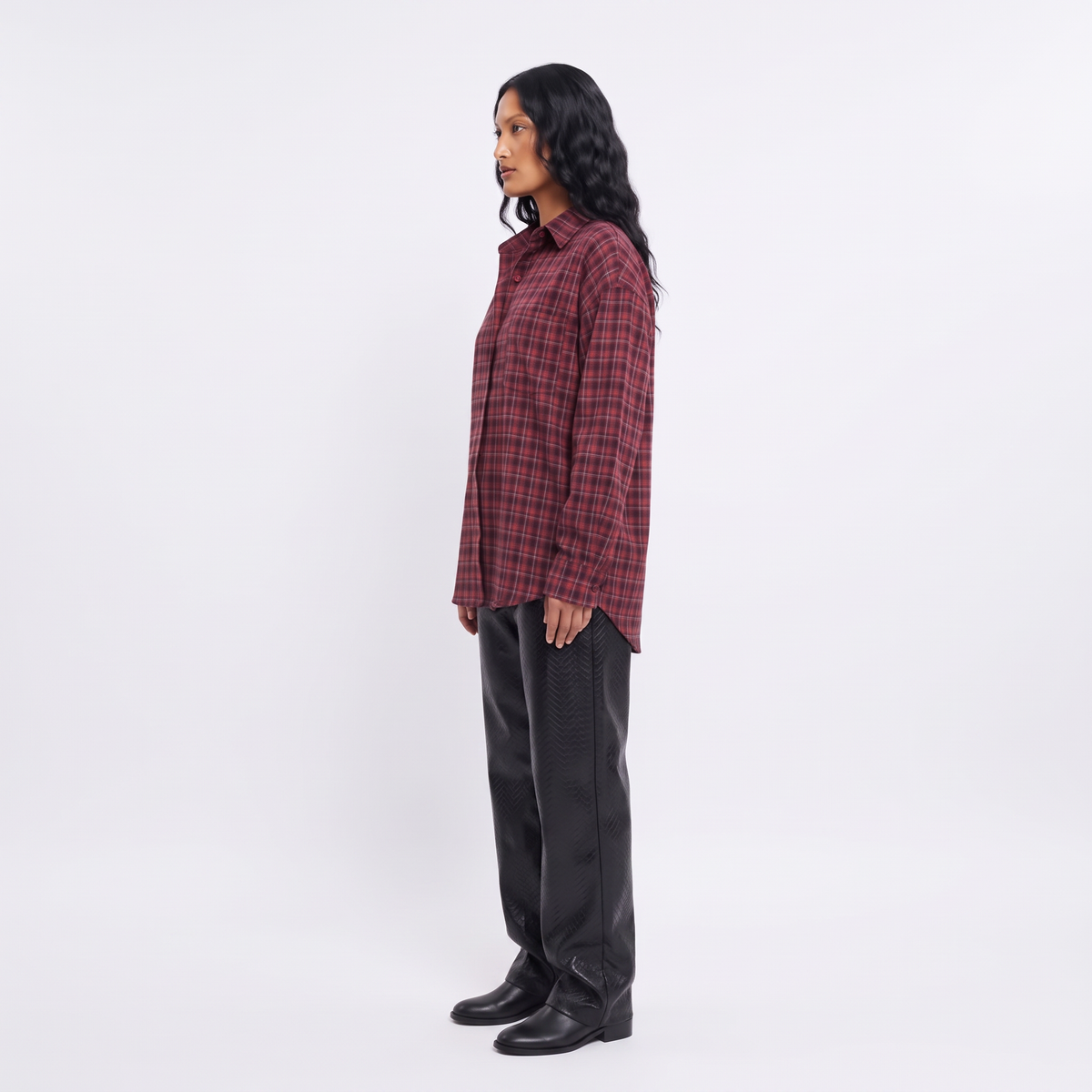 FLORA Women's Vintage Picnic Clarity Gingham Button Front Shirt
