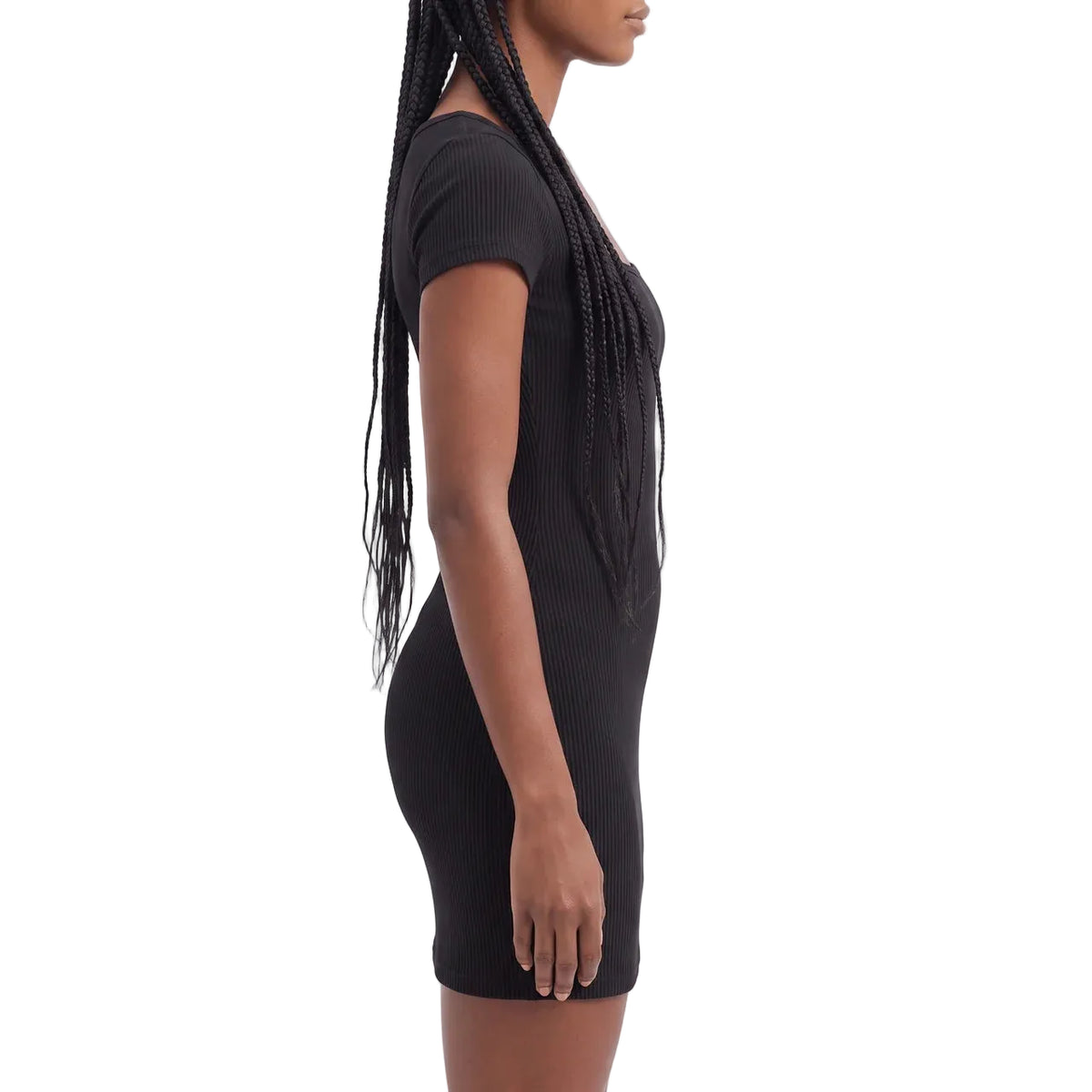 VALENTINA Women's Black Seersucker Strapless Mini Tube Dress