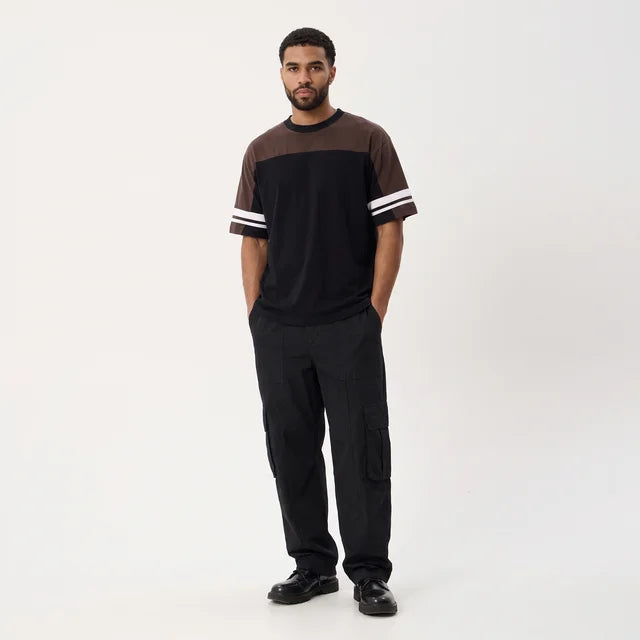 ALEXANDRE Men's Black Blue Origin Graphic Vintage Boxy Tee