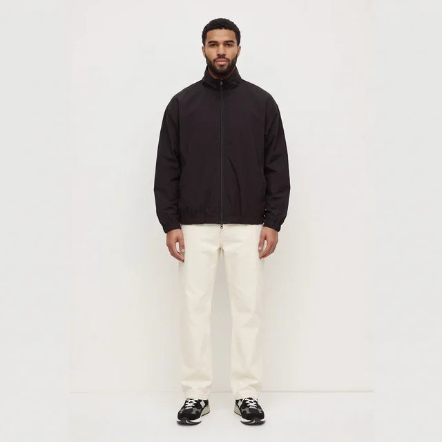 VALENTIN Men's Black Clay Cotton Canvas Worker Jacket