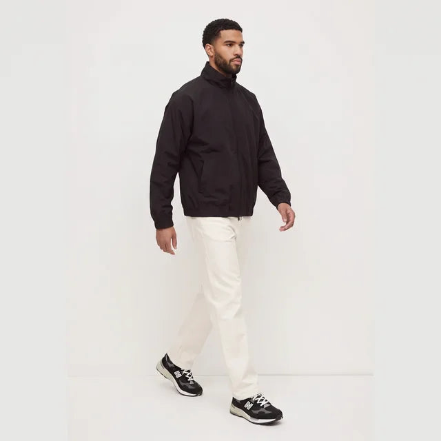 VALENTIN Men's Black Clay Cotton Canvas Worker Jacket