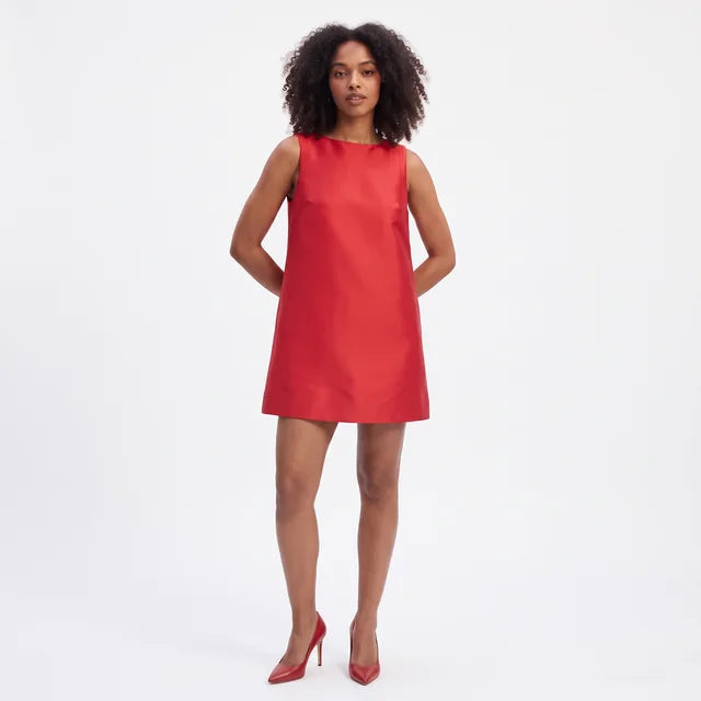 FLORA Women's Cream Fairfax Tie Front Puff Sleeve Mini Dress