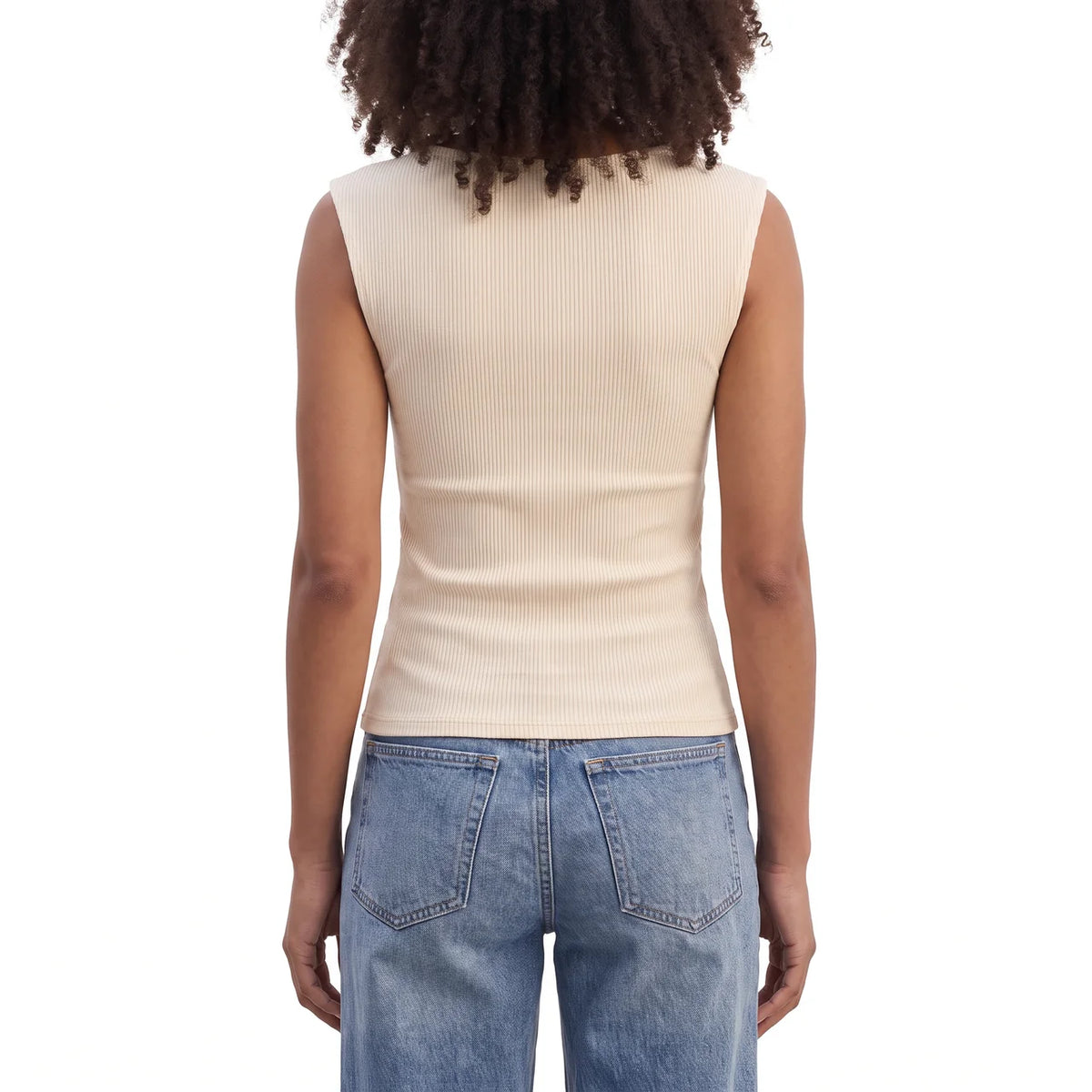 FLORA Women's Off-White Seersucker Strapless Textured Crop Top