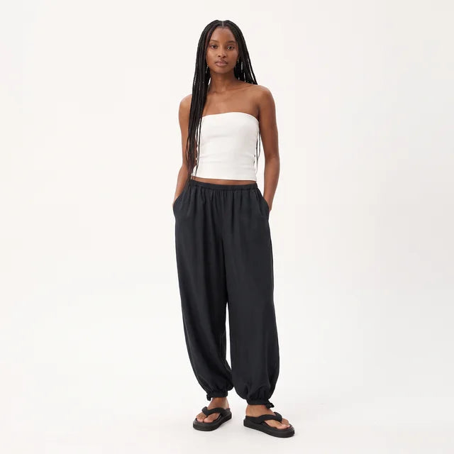 ÉLODIE Women's Silver Birch Lyana Wide Leg Balloon Pants