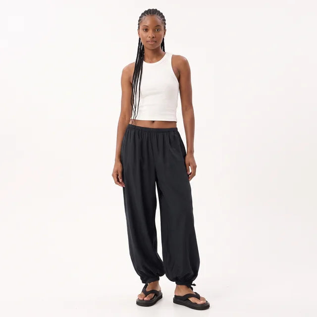 ÉLODIE Women's Silver Birch Lyana Wide Leg Balloon Pants