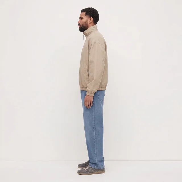 VALENTIN Men's Black Clay Cotton Canvas Worker Jacket