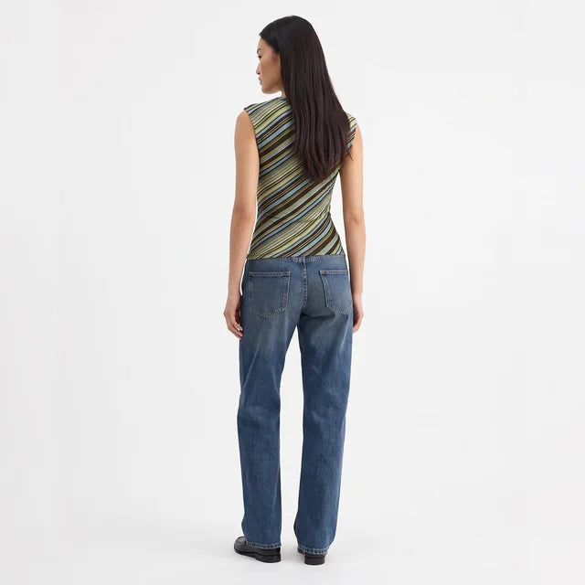 AMÉLIE Women's Apple Green Emberly Plunge Neck Crop Top