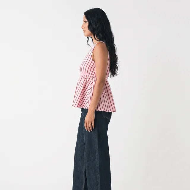 AMÉLIE Women's Crinkle Black Indi Strapless Tube Top